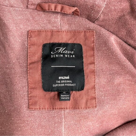 Mavi Rust Red Cotton Anorak Utility Chore Jacket Coat S - Picture 3 of 13